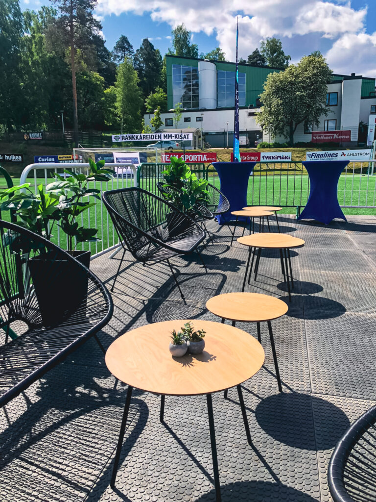 Lounge kalusteet rankkareiden MM-kisoissa Kotkassa